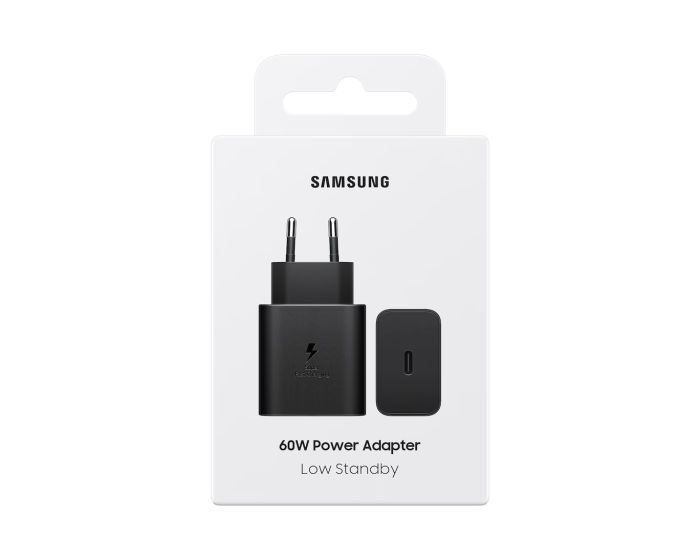 Зарядное устройство сетевое Samsung 60Вт USB-С PD PPS, черный