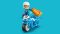Конструктор LEGO DUPLO Town Синій поліцейський мотоцикл