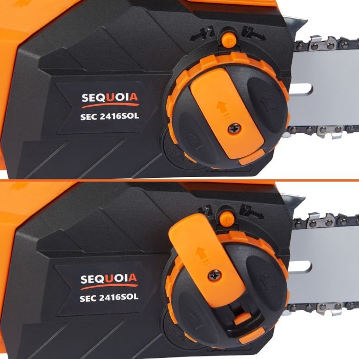Пила цепная сетевая   2.4кВт шина Oregon 40см 3/8'' 1.3мм 5.3кг SEQUOIA SEC2416SOL
