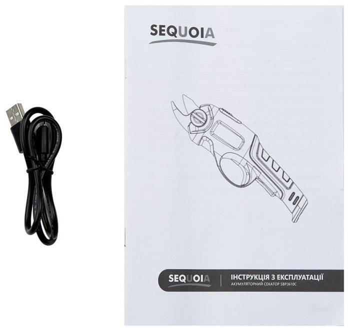 Секатор аккумуляторный   3.6В акб 1х2А·ч d реза 10мм ЗП 0.6кг SEQUOIA SBP3610C