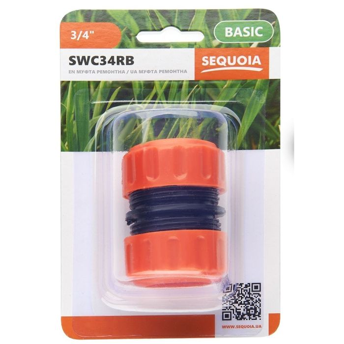 Коннектор для шланга   3/4' пластик 0.03кг SEQUOIA SWC34RB