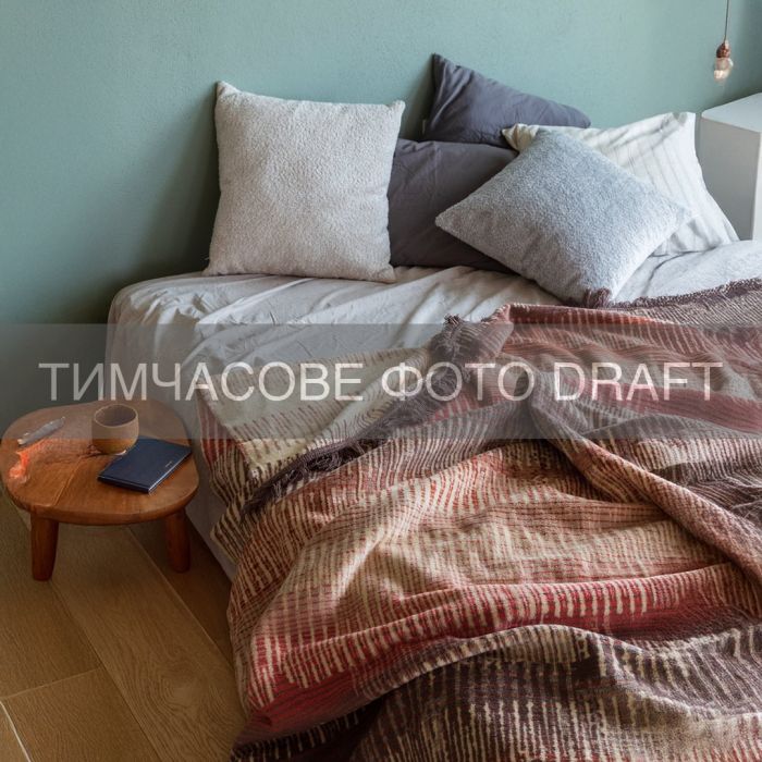 Плед ARDESTO Leonardo 150х200см, 50% бавовна, 30% поліестер, 20% акрил, зигзаг, коричневий