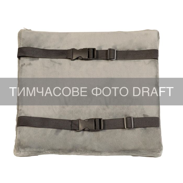 Подушка ортопедическая ARDESTO Sleepwell Back 34х32х12см, для спины, пена мемори, серый