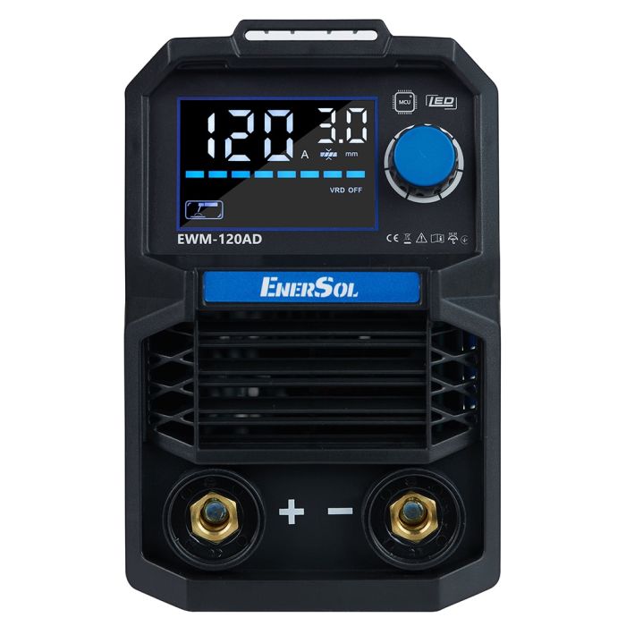 Зварювальний апарат інверторний   20-120А 5.1кВт 160-260В 2.8кг EnerSol EWM-120AD