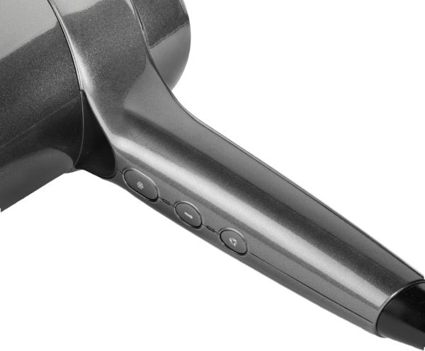 Фен Babyliss Titanium Shine, 1600Вт, режимов-2, ионизиция, хол. обдув, 2 насадки, черный