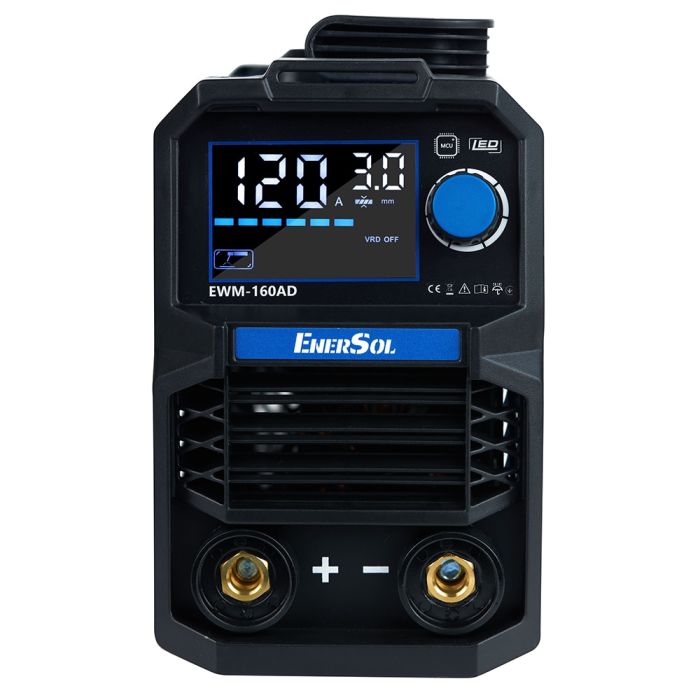 Зварювальний апарат інверторний   20-160А 7.2кВт 160-260В 3.1кг EnerSol EWM-160AD
