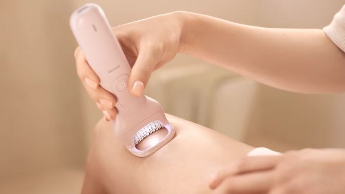 Епілятор Philips Series 9000 дисковий, аккумул., пінцет.-32, волог.+сух., насадок-4, футляр, рожевий
