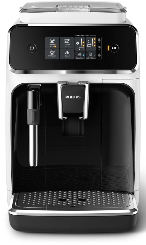 Кофемашина Philips Series 2300, 1.8л, зерно+мол., дисплей, авторецептов -2, белый