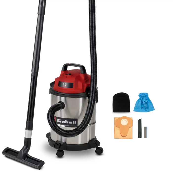 Пилосос професійний Einhell TC-VC 1540 S 900Вт 180мБар 15л 3.0кг