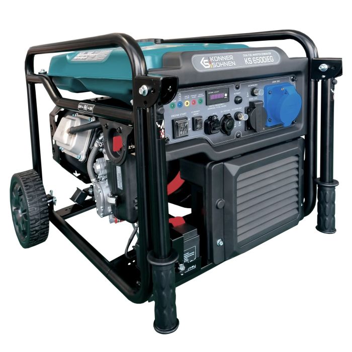 Генератор газобензиновий інверторний Konner&Sohnen KS 6500iEG, LPG 230В, 6.0/6.5кВт, електростартер, 46кг