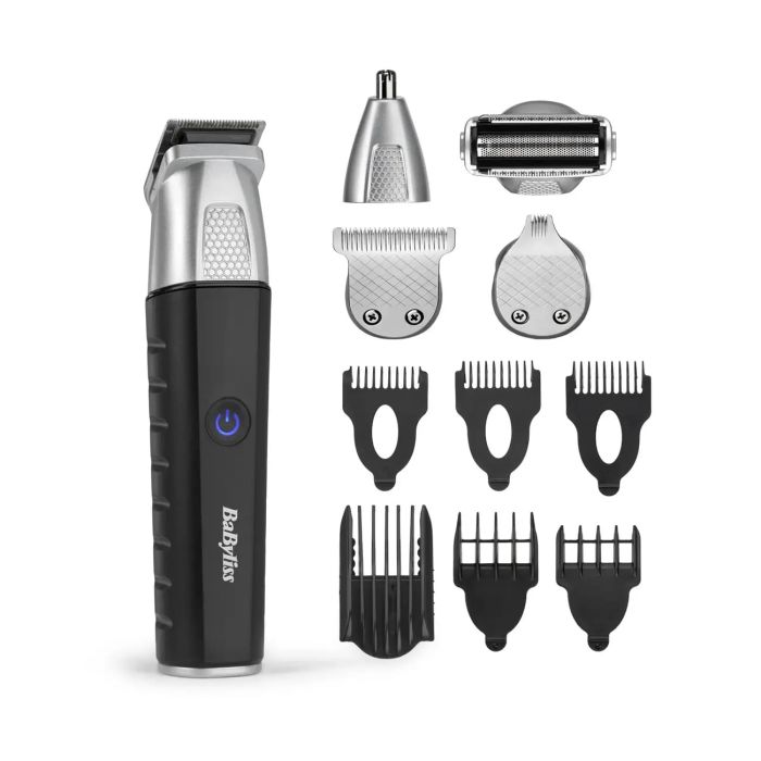 Набор для стрижки Babyliss Lithium Power для бороды, усов, головы, носа и тела, акум., вибрационный мотор, насадок-10, сталь, черный