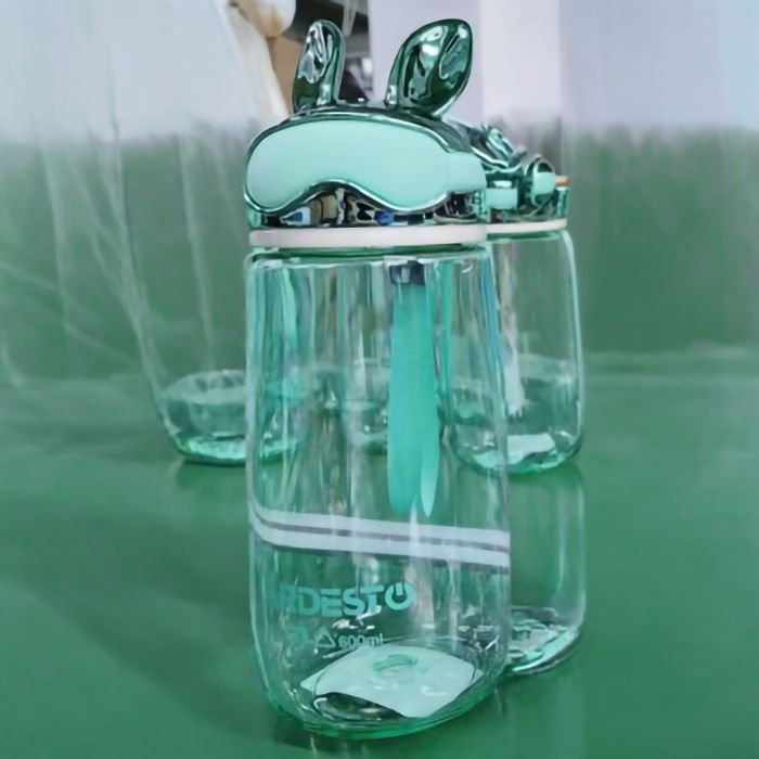 Бутылка для воды ARDESTO Bunny 600мл, пластик, зеленый