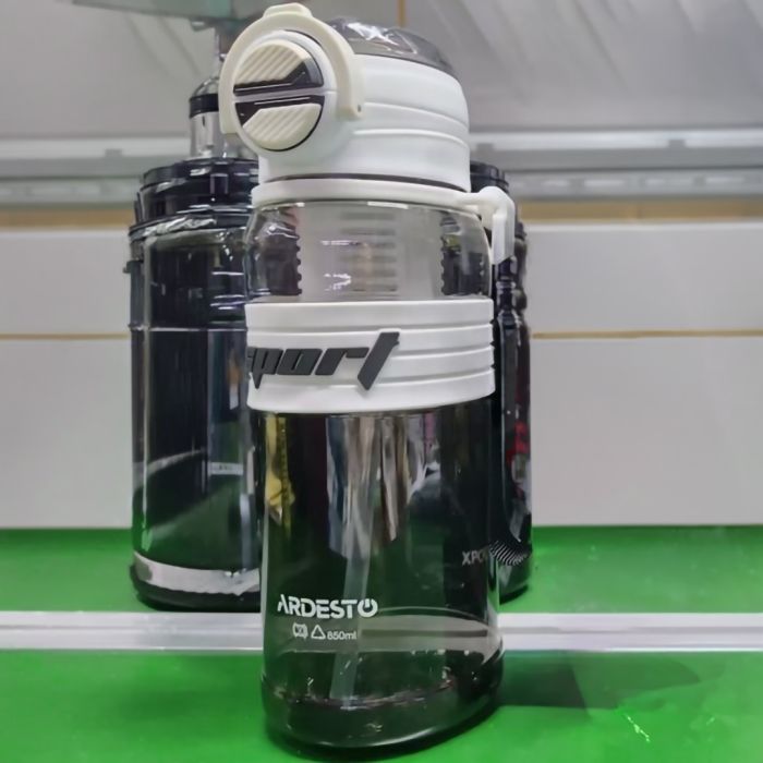 Бутылка для воды ARDESTO Urban 850мл, пластик, белый