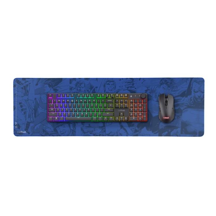 Игровая поверхность Trust GXT759SM Superman edition, XXL (930x300x3мм), синий
