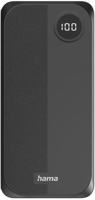 Портативное зарядное устройство Power Bank Hama 20000 mAh 2хUSB-C/USB-A, black