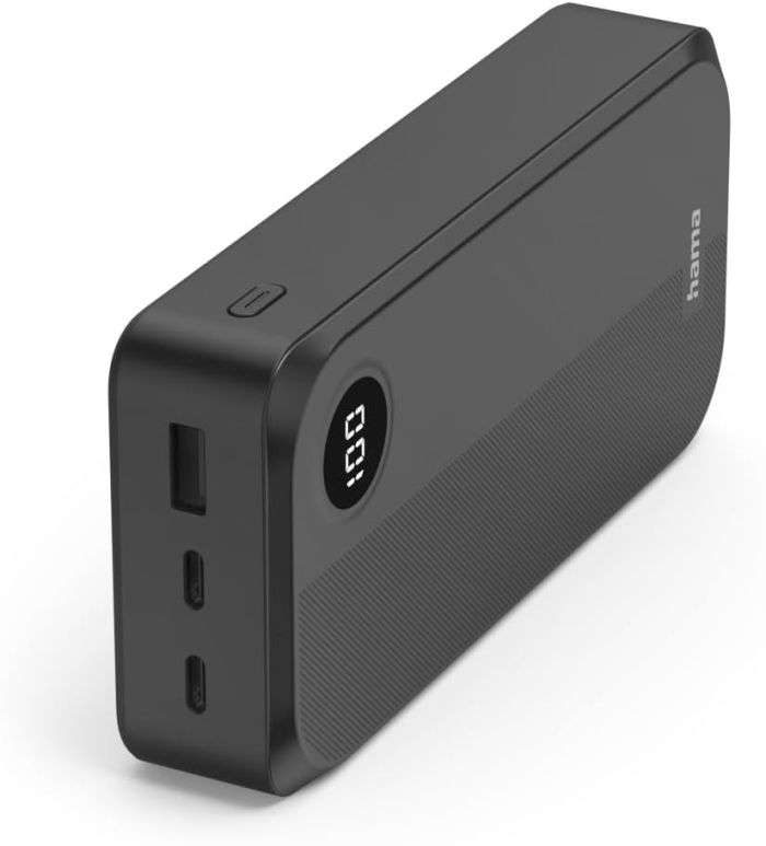 Портативное зарядное устройство Power Bank Hama 20000 mAh 2хUSB-C/USB-A, black