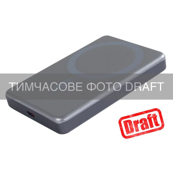 Портативное зарядное устройство Power Bank 2E Slim Wireless QI 10000мА·ч, 20Вт, PD, серый