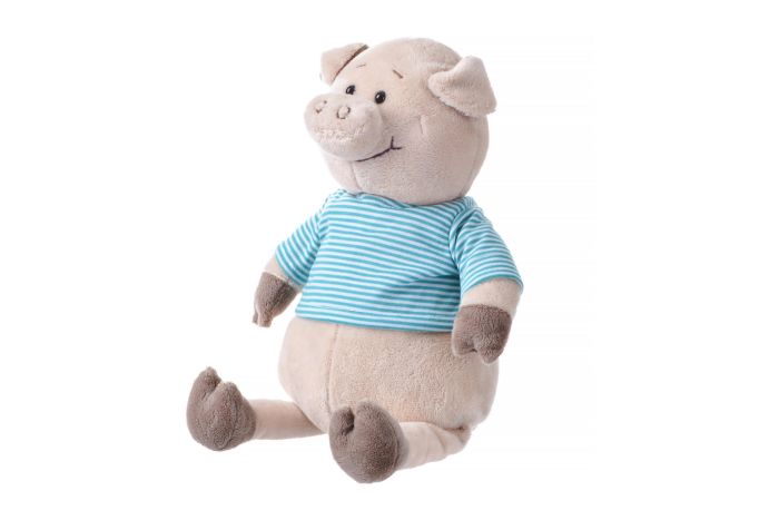 М'яка іграшка Same Toy Свинка в тільнику 35см, блакитний