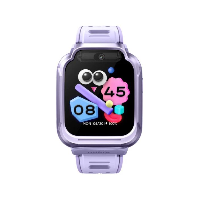 Детские часы-телефон Mibro S1, 1.68", 360x390, GPS, 8MP+5MP, 900 мА·ч, 2 ATM, лавандовый