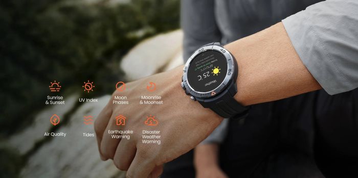 Смарт-часы Mibro GS Explorer 48 мм, 1.32", 466x466, AMOLED, BT 5.3, Dual-band GPS, 10 ATM, черный обсидиан