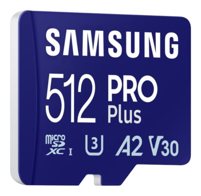 Карта памяти Samsung microSDXC 512GB C10 UHS-I R180MB/s PRO Plus + SD