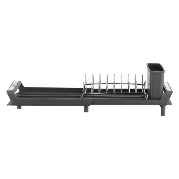 Сушилка для посуды с подставкой ARDESTO Minimalism 46.5x19.5x9.5см, пластик, xромированное железо, сталь, серый темный