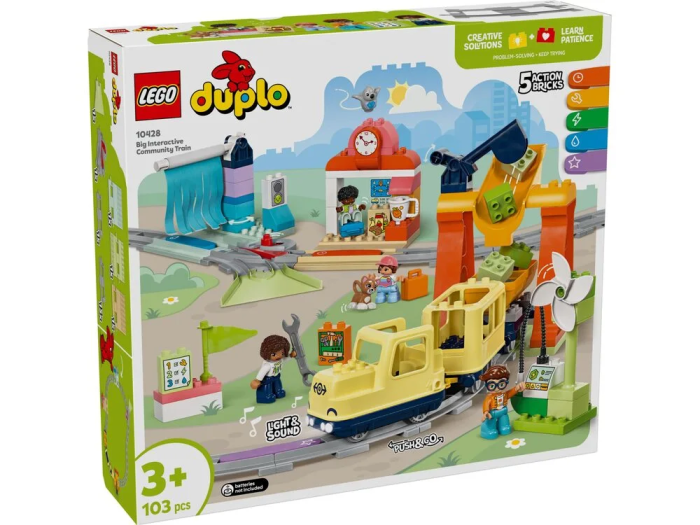 Конструктор LEGO DUPLO Town Большой интерактивный общественный поезд