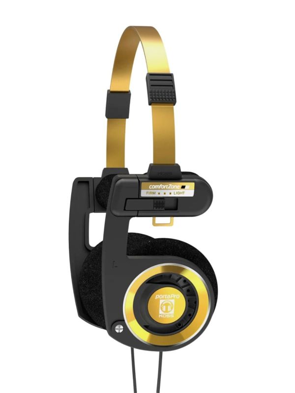 Навушники On-ear Koss Porta Pro Classic 3.5 mini-jack, Mic, 1.2м, Чорний Золото