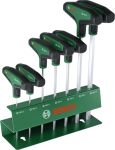 Викрутки шестигранні Bosch HEX 2-10мм Т-подібне руків'я набір 7шт