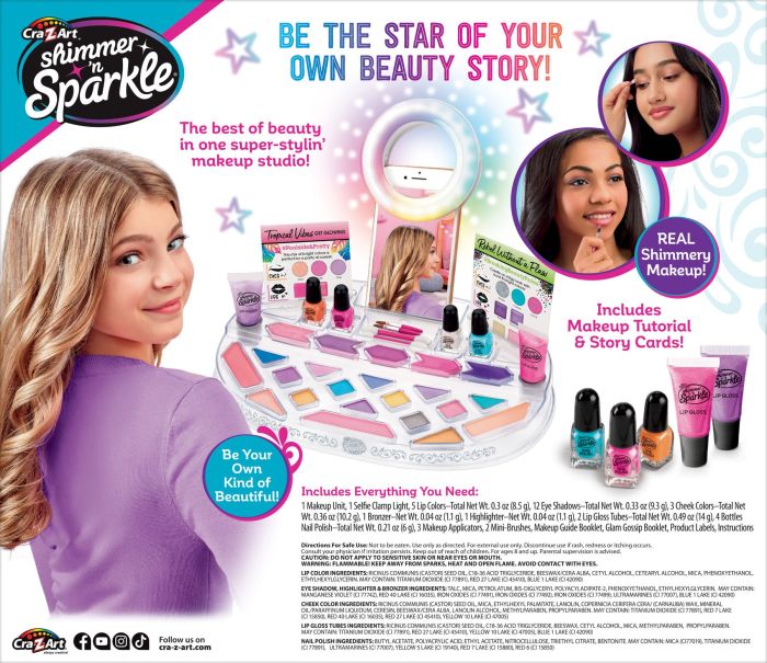 Набор детской косметики Cra-Z-Art Selfie Time Light Up Beauty Studio