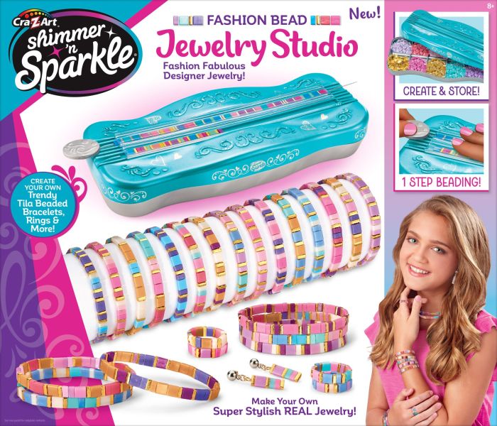Набір для виготовлення браслетів Cra-Z-Art Dots & Dashes Tila Bead Bracelet Studio з намистинами