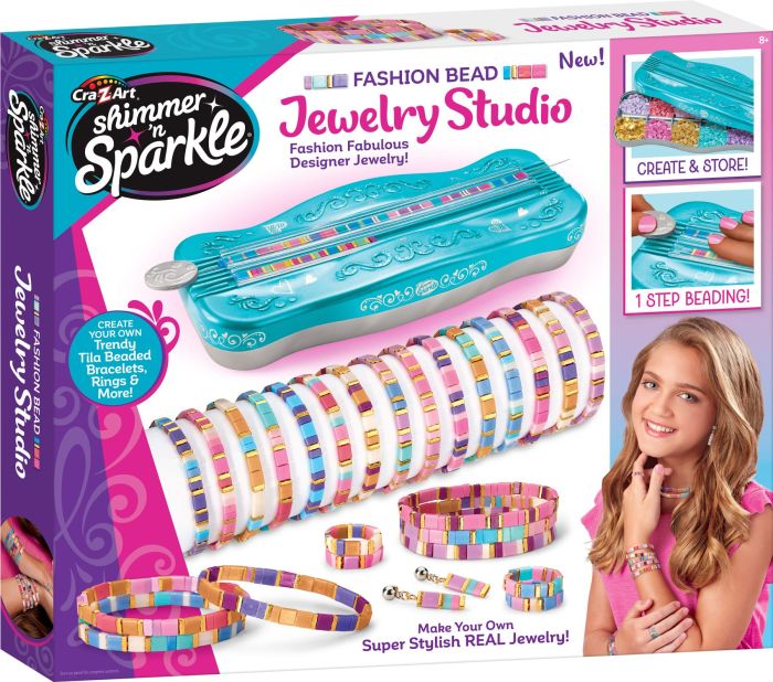 Набір для виготовлення браслетів Cra-Z-Art Dots & Dashes Tila Bead Bracelet Studio з намистинами