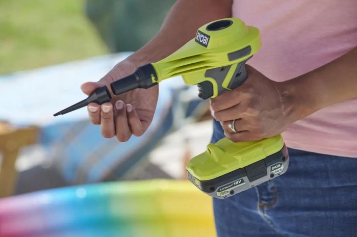 Воздуходув-насос аккумуляторный Ryobi ONE+ RVI18-0 18В 250л/мин 0.4кг без АКБ и ЗУ