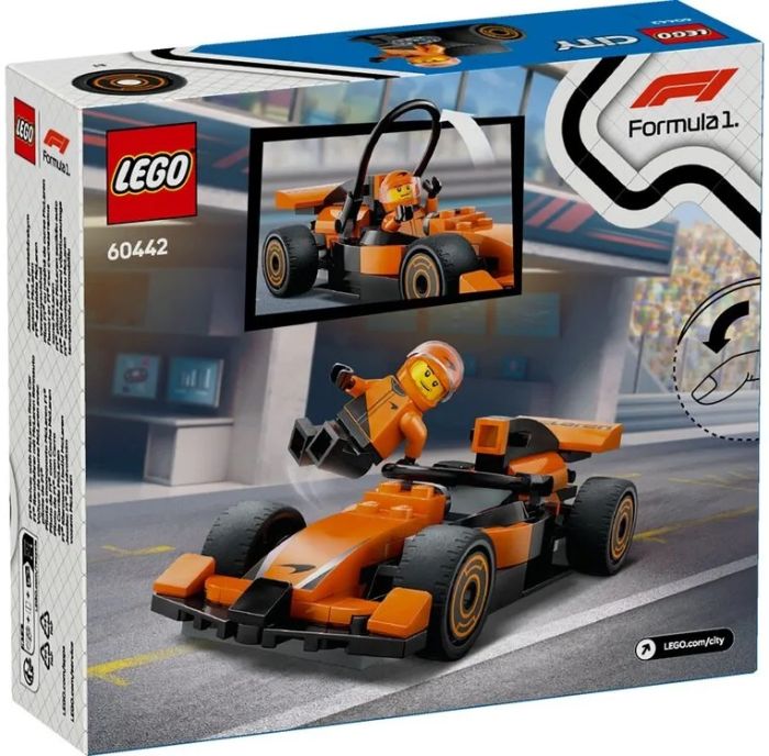 Конструктор LEGO City Пилот F1 с автомобилем для перегонов команды McLaren