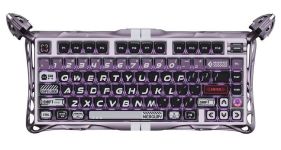 Клавиатура магнитная GravaStar Mercury V75 Pro 80keys, GravaStar x Gateron Jade Gaming, USB-A, 8k, RGB, Iron Purple
