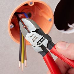 Кусачки-бокорезы KNIPEX, диэлектрические, для работ под напряжением 10000В, 160мм, 0.216кг
