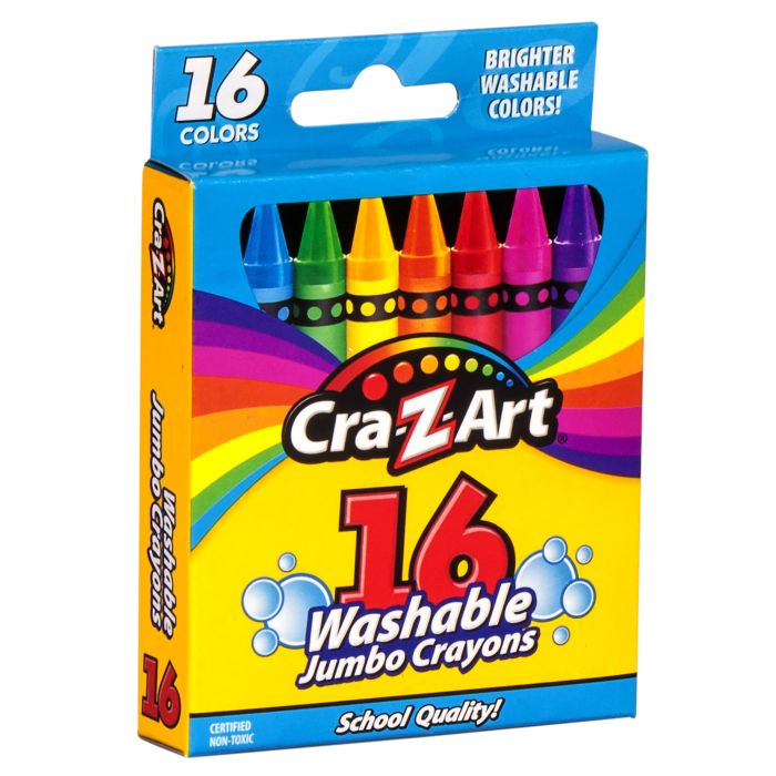 Мелки восковые Cra-Z-Art легкосмываемые, большие, 16шт