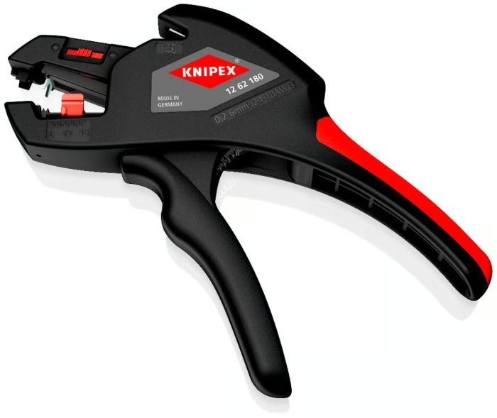 Съемник изоляции KNIPEX, автоматический, 0.2-6мм2 кусачки, регулировка длины, 180мм, 0.151кг