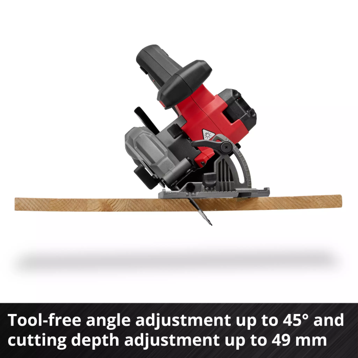 Пила дисковая аккумуляторная Einhell Professional TE-CS 18/150-2 Li-Solo 18В 4200об/мин 150х20мм LED подсветка 2.8кг без АКБ и ЗП
