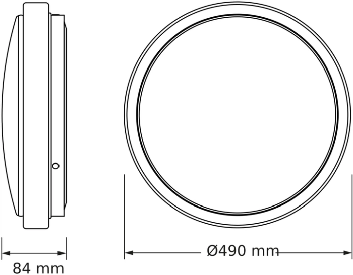 Светильник НСП OSRAM CEILING SKYNE 48 см, круглый, 48 Вт, 4000 К