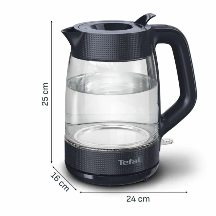 Электрочайник Tefal Morning Glass Kettle, 1.7л, стекло, с подсветкой, черный