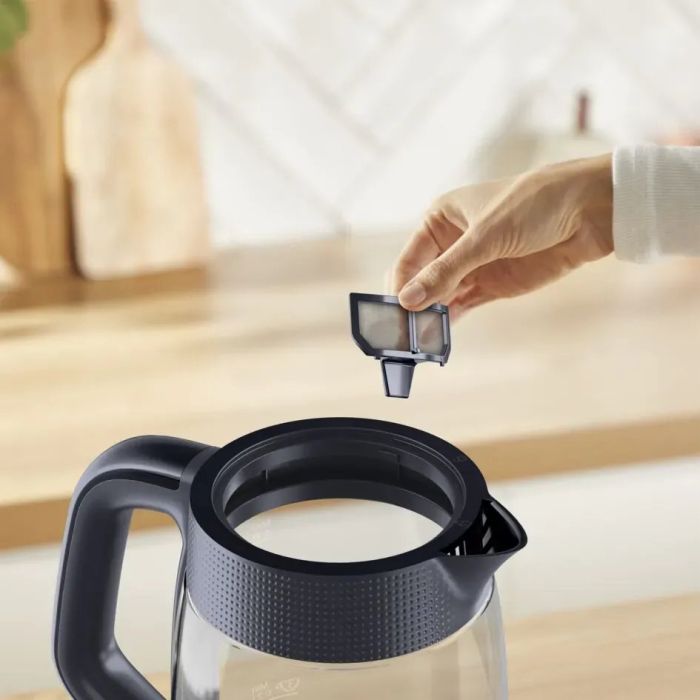 Электрочайник Tefal Morning Glass Kettle, 1.7л, стекло, с подсветкой, черный