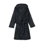 Халат жіночий ARDESTO Zigzag, розмір L/XL, 100% поліестер, сірий