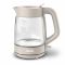 Электрочайник Tefal Morning Glass Kettle, 1.7л, стекло, с подсветкой, бежевый