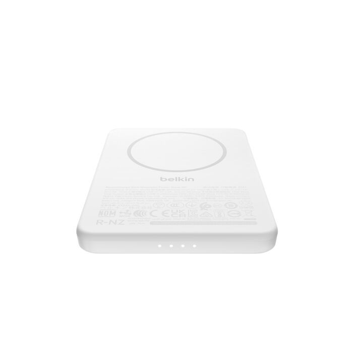 Портативное зарядное устройство Power Bank Belkin 5000мАч, Slim Magnetic Wireless, белый