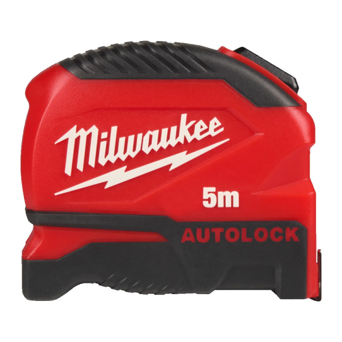 Рулетка Milwaukee Tape Measure Autolock, 5мх25мм, с фиксатором сматывания, АБС-пластик