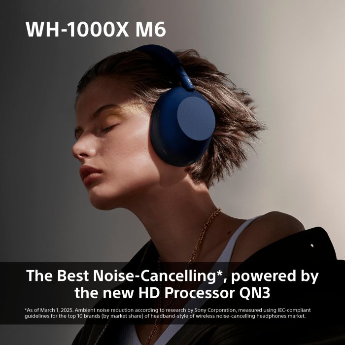 Наушники Over-ear Sony WH-1000XM6 BT 5.3, ANC, Hi-Res, AAC, LDAC, LC3, Wireless, Mic, Розовый