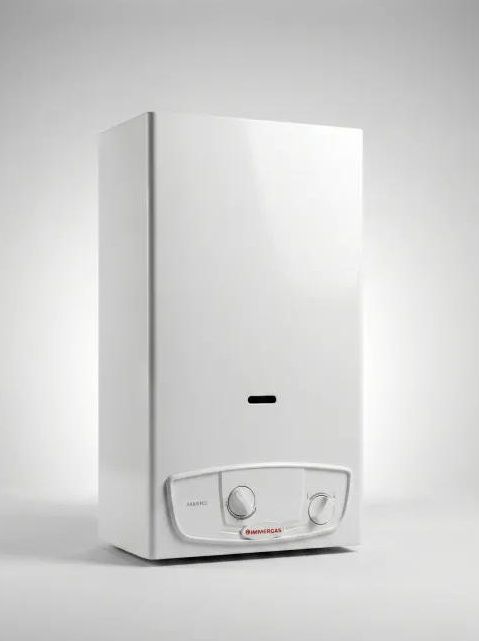 Газова колонка Immergas JULIUS ECO 14 14л/хв 24,3 кВт Low NOx розпалювання від батарейок білий