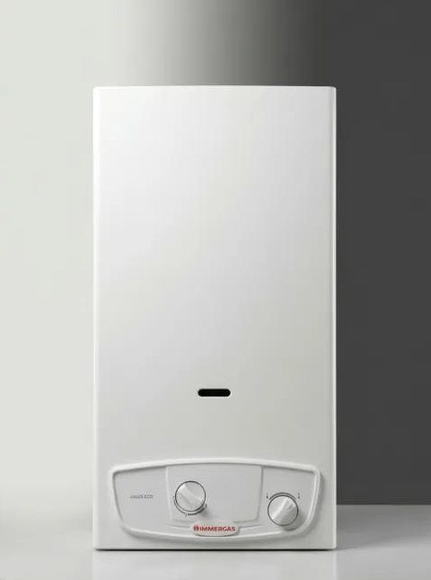 Газова колонка Immergas JULIUS ECO 14 14л/хв 24,3 кВт Low NOx розпалювання від батарейок білий
