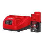 Набір акумулятора та зарядного пристрою Milwaukee NRG-201 12В 1х2А·год Redlithium M12 ЗП M12-C12 C1